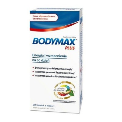 Miniaturka artykułu - #0 Bodymax Plus z lecytyną, 200 tabl.