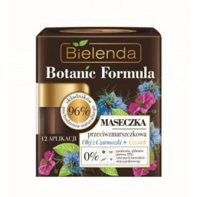 Miniaturka artykułu - #0 BIELENDA BOTANIC FORMULA Olej z Czarnuszki + Czystek Maseczka przeciwzmarszczkowa, 50 ml