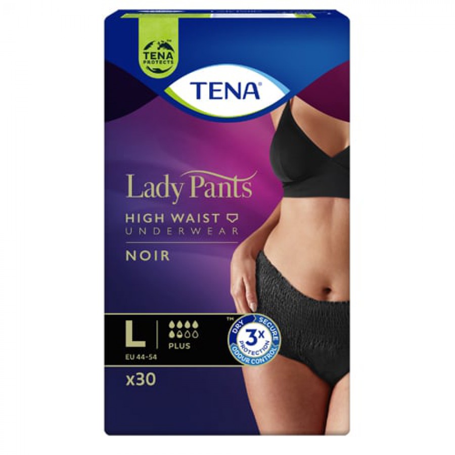 Miniaturka artykułu - #0 TENA Lady Pants Plus Noir L 95-130 cm, 30 szt - bielizna chłonna