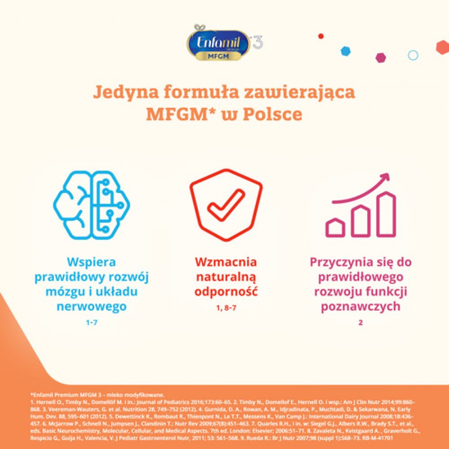 Zdjęcie produktu - 2 Enfamil Premium 3 Mleko modyfikowane powyżej 1. roku, 3200 g (4x800g)