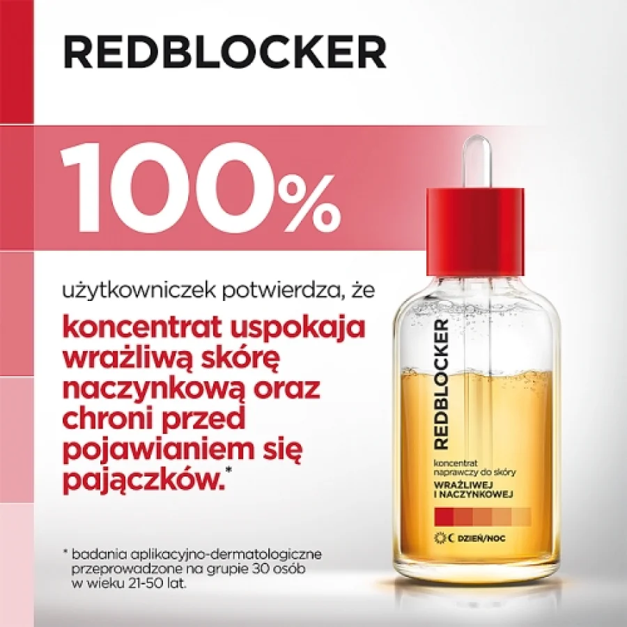 #2 – RedBlocker koncentrat naprawczy do sk&oacute;ry wrażliwej i naczynkowej, 30ml