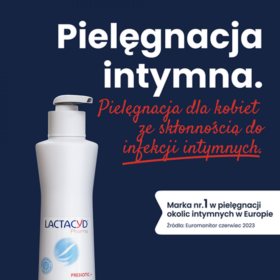 Miniaturka artykułu - #0 Lactacyd Pharma Prebiotic+ Płyn do higieny intymnej, 250 ml
