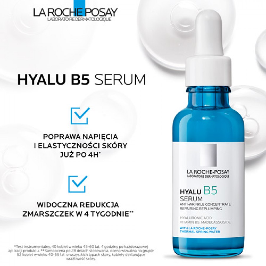 Zdjęcie produktu - 3 La Roche-Posay Hyalu B5 Skoncentrowane serum przeciwzmarszczkowe do twarzy, 30 ml