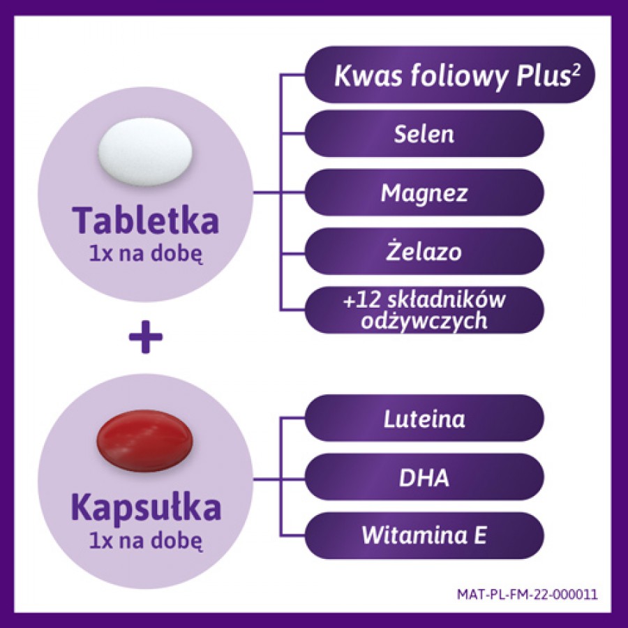 Miniaturka artykułu - #1 Femibion 2 Ciąża, 56 tabletek + 56 kapsułek