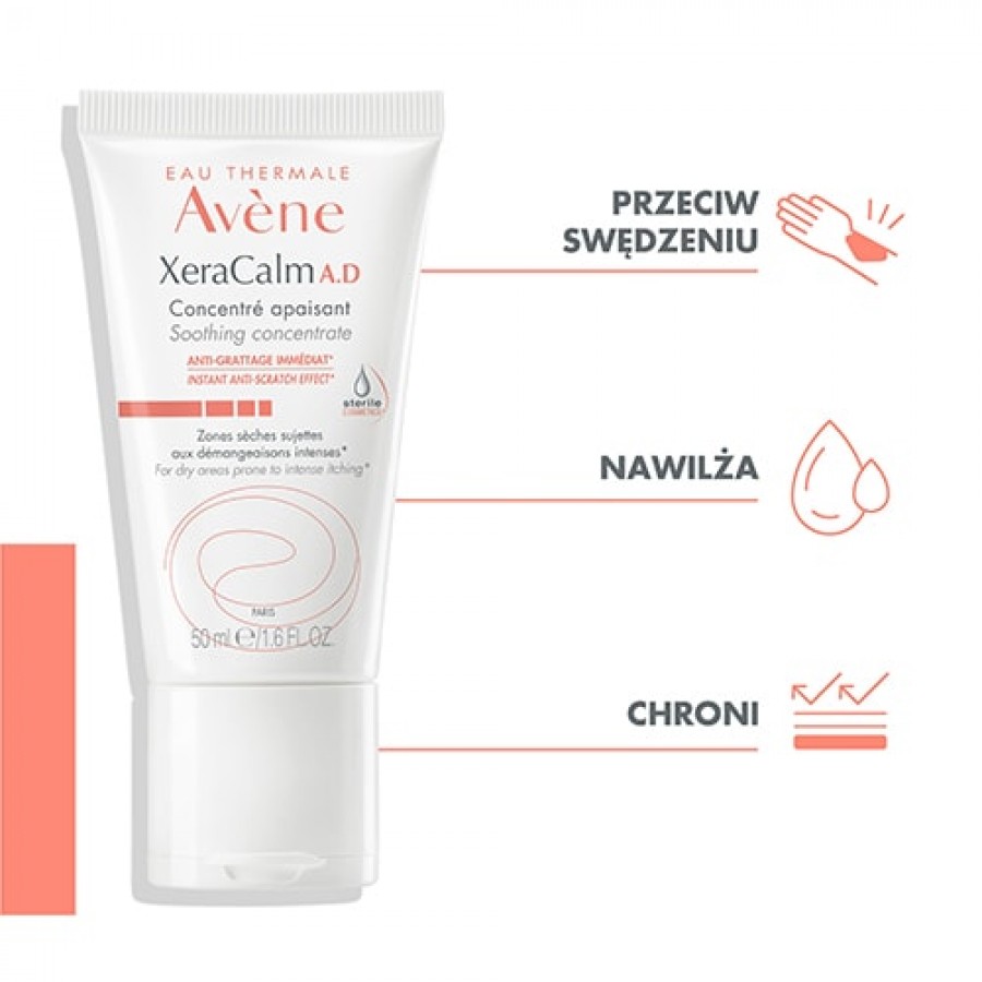 Zdjęcie produktu - 2 AVENE XERA CALM A.D Koncentrat kojący, 50ml