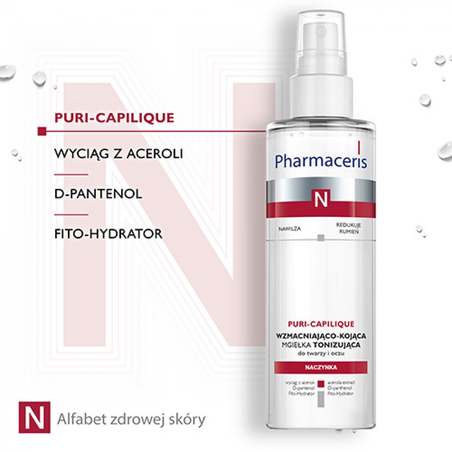 Miniaturka artykułu - #1 PHARMACERIS N PURI-CAPILIQUE delikatny Tonik-Mgiełka, 200ml