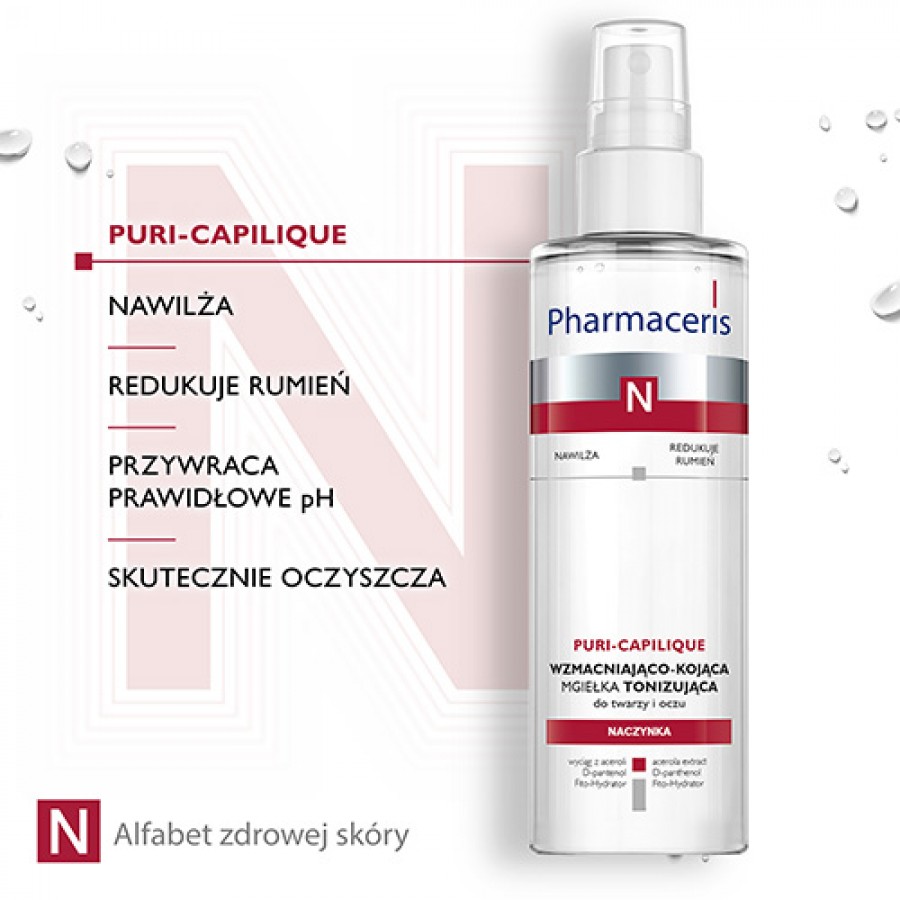 Zdjęcie produktu - 2 PHARMACERIS N PURI-CAPILIQUE delikatny Tonik-Mgiełka, 200ml