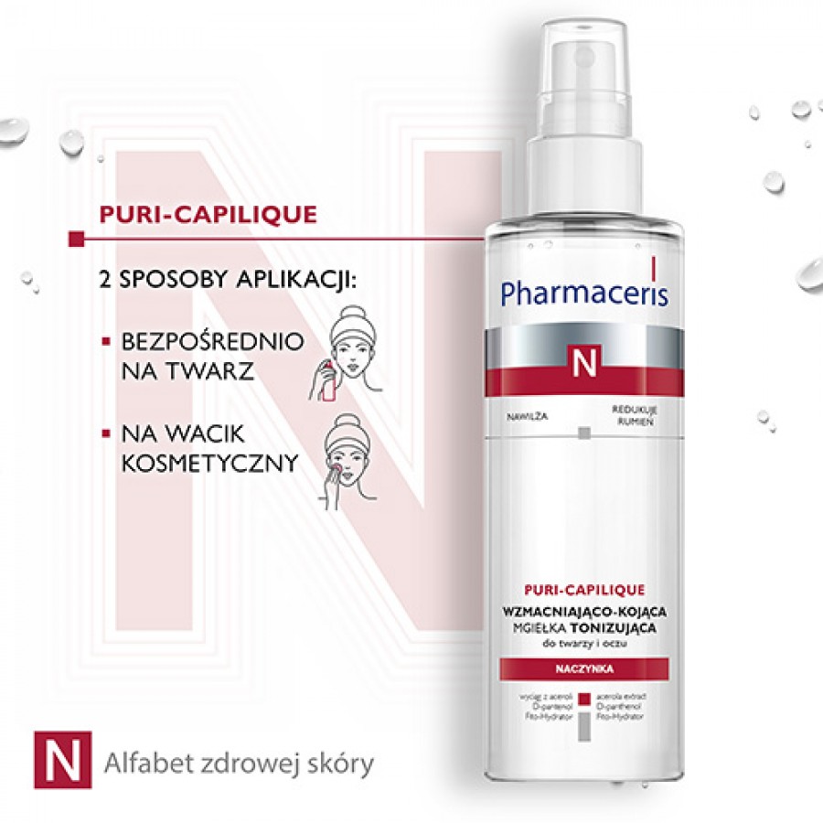 Zdjęcie produktu - 3 PHARMACERIS N PURI-CAPILIQUE delikatny Tonik-Mgiełka, 200ml