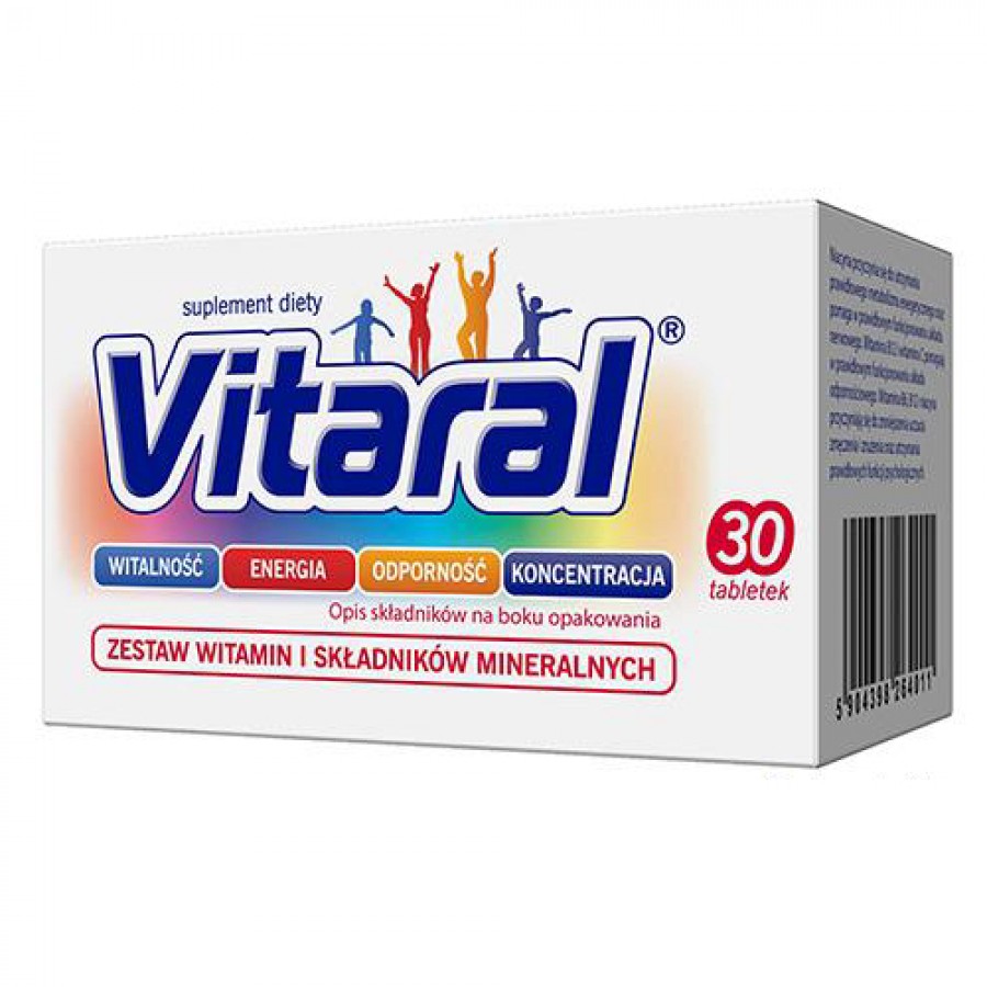 Zdjęcie produktu - 6 Vitaral, 30 tabl. (pojemnik)