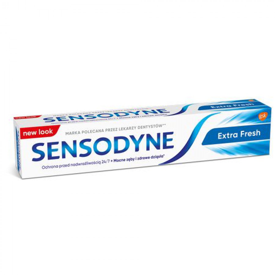 Zdjęcie produktu - 3 SENSODYNE EXTRA FRESH Pasta do zęb&oacute;w, 75ml