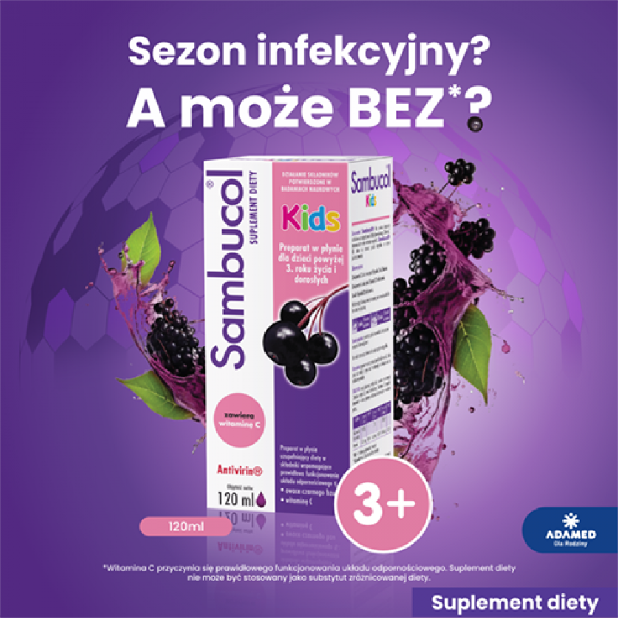 Miniaturka artykułu - #0 Sambucol Kids, 120ml
