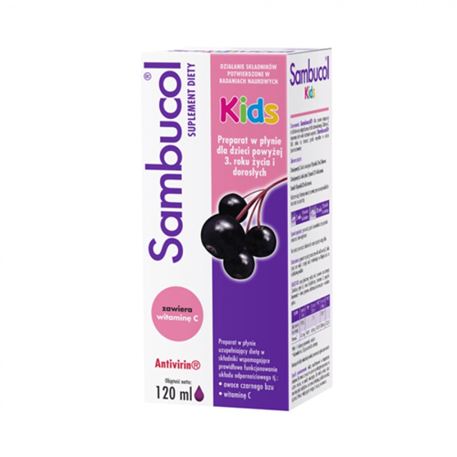 Zdjęcie produktu - 5 Sambucol Kids, 120ml