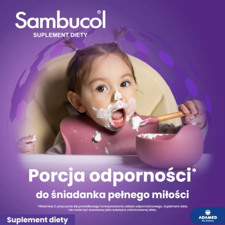 #3 – Sambucol Baby - czarny bez, witamina C i D, 12 sasz.