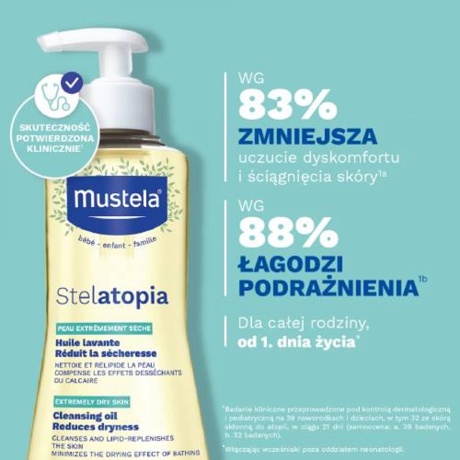 Miniaturka artykułu - #0 MUSTELA Stelatopia Olejek myjący, 500ml