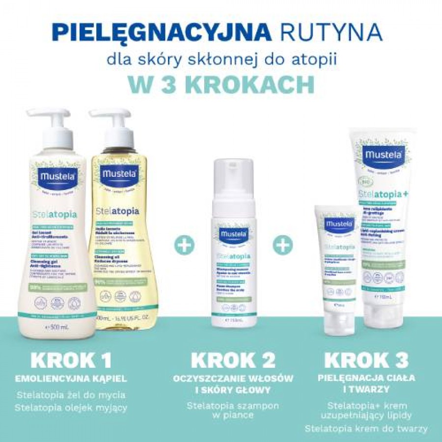 Miniaturka artykułu - #1 MUSTELA Stelatopia Olejek myjący, 500ml