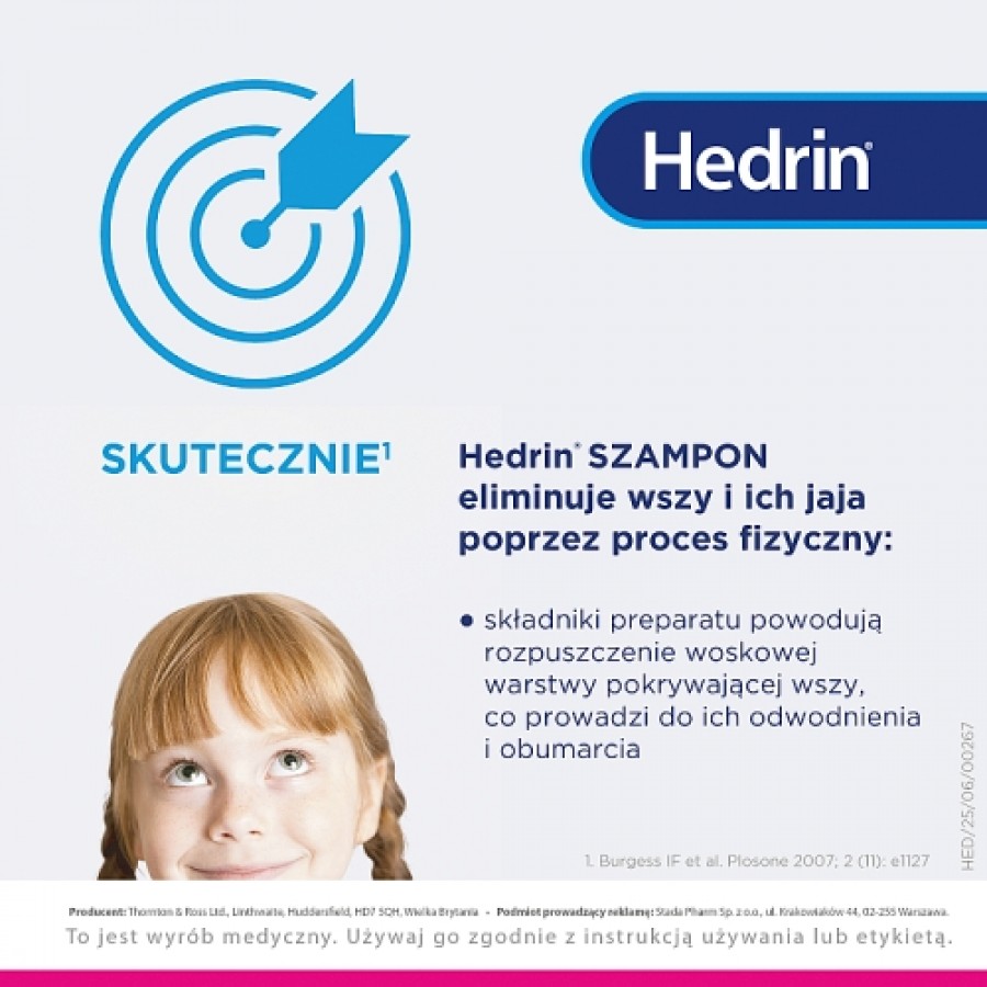 Zdjęcie produktu - 2 Hedrin Szampon, 100 ml