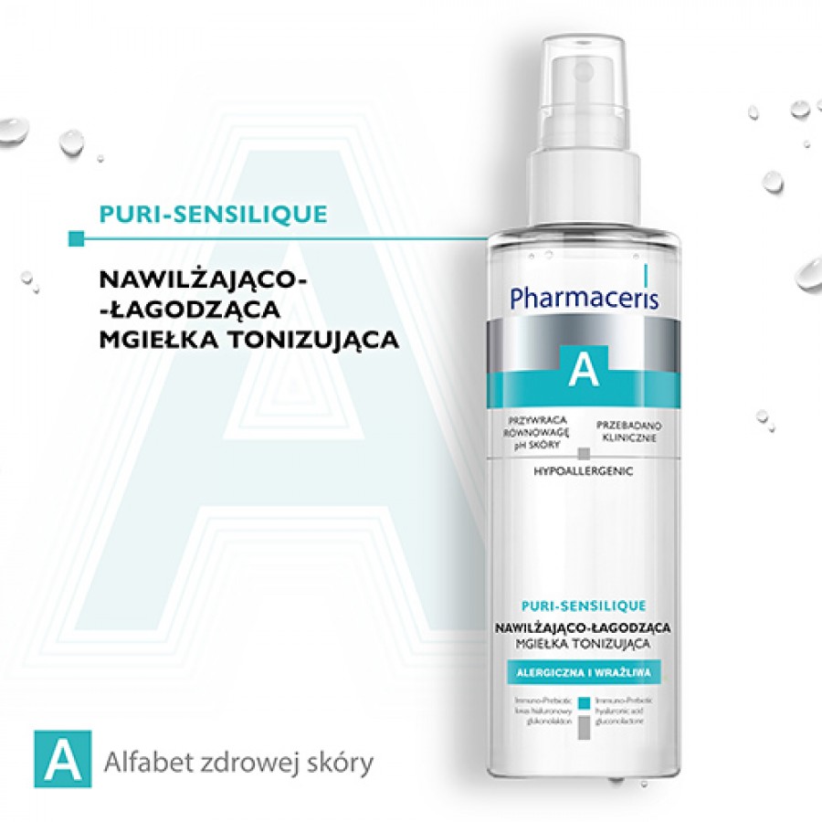Miniaturka artykułu - #0 PHARMACERIS A PURI-SENSILIQUE Tonik - mgiełka do cery wrażliwej, 200 ml