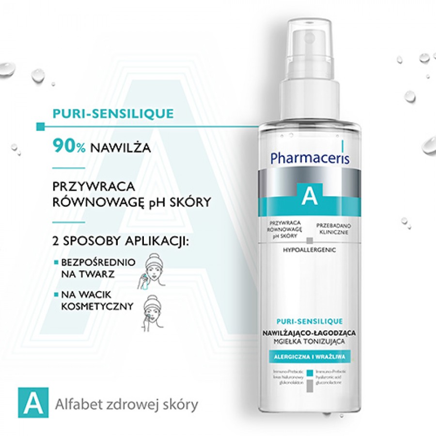 Zdjęcie produktu - 2 PHARMACERIS A PURI-SENSILIQUE Tonik - mgiełka do cery wrażliwej, 200 ml