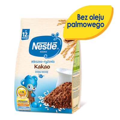 Miniaturka artykułu - #0 NESTLE kaszka mleczno-ryżowa kakao po 12. miesiącu, 230g