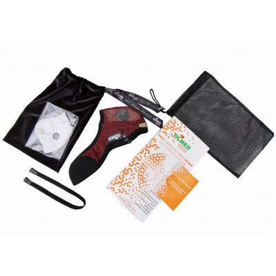 Zdjęcie produktu - 7 Maska Ochronna Olmed bordowa 1+1 filtr