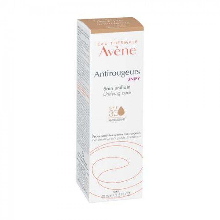 Miniaturka artykułu - #0 AVENE ANTIROUGEURS UNIFY Pielęgnujący krem wyr&oacute;wnujący koloryt, 40ml