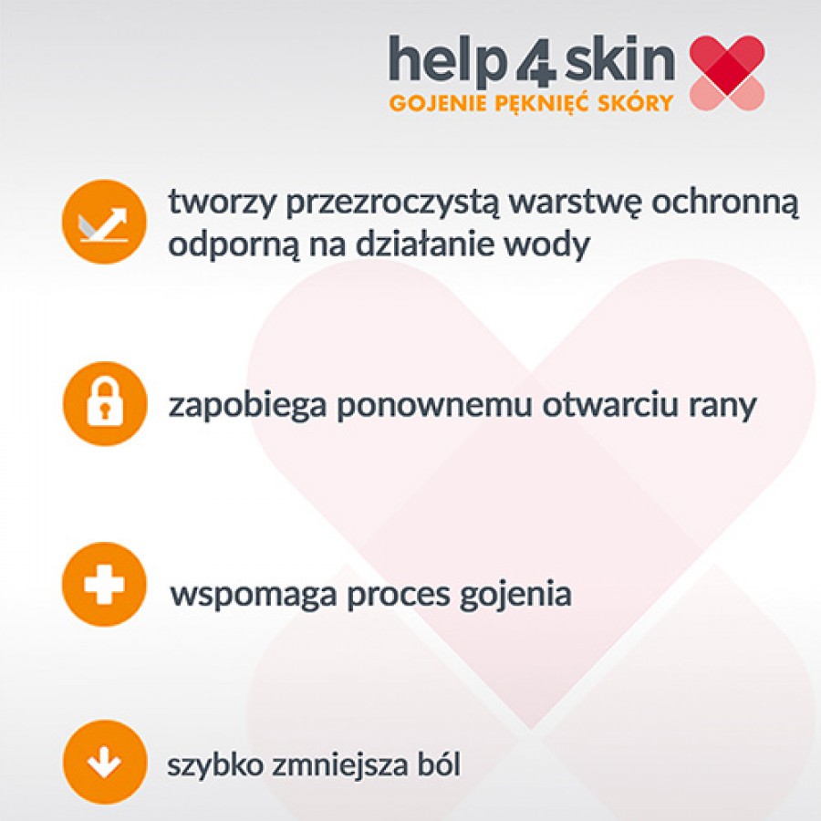 Miniaturka artykułu - #1 Help4Skin gojenie pęknięć sk&oacute;ry, Plaster w żelu, 7 ml