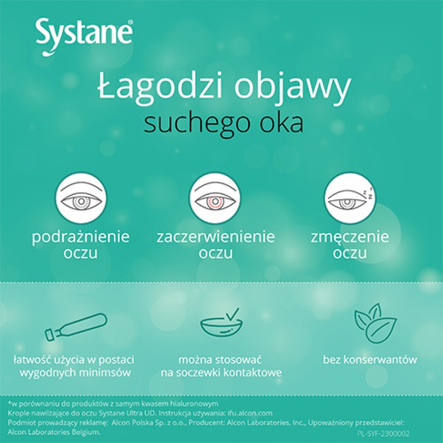 Miniaturka artykułu - #1 Systane Ultra Ud  KROPLE DO OCZU BEZ KONSERWANT&Oacute;W SYSTANE&reg; ULTRA UD 30x0,7ml