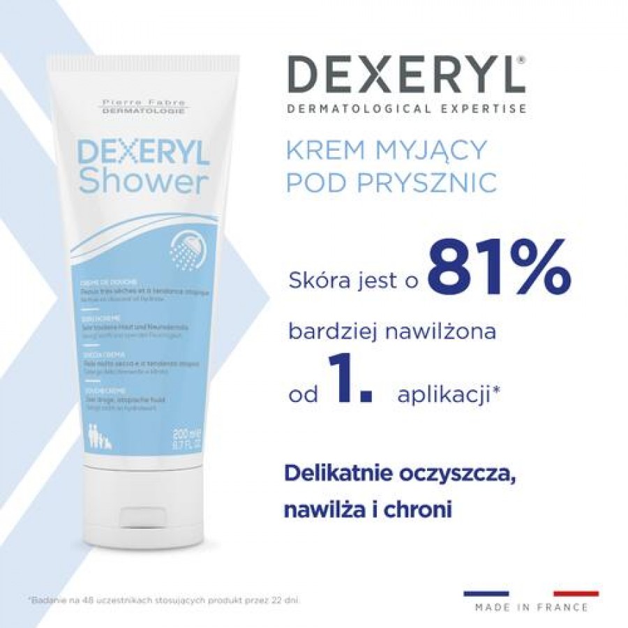 Miniaturka artykułu - #1 DEXERYL SHOWER Krem myjący, 200ml