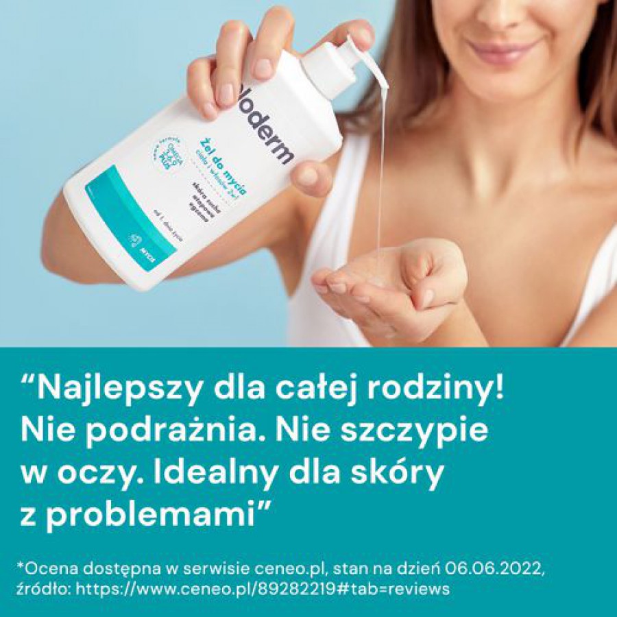 Zdjęcie produktu - 5 ELODERM Żel do mycia ciała i włos&oacute;w 2w1, 400ml