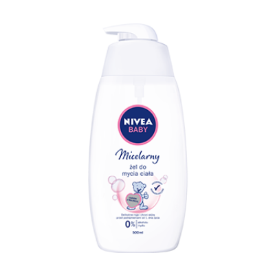 Miniaturka artykułu - #0 NIVEA BABY żel micelarny do mycia ciała, 500ml