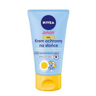 Miniaturka artykułu - #0 NIVEA BABY krem ochronny na słońce SPF50+, 75ml