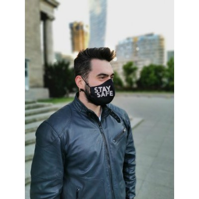 Miniaturka artykułu - #0 Maska Bawełniana Olmed StaySafe +1 filtr 