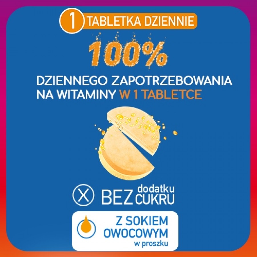 Zdjęcie produktu - 2 Plusssz 100% Multiwitamina + Potas, 20 tabletek musujących