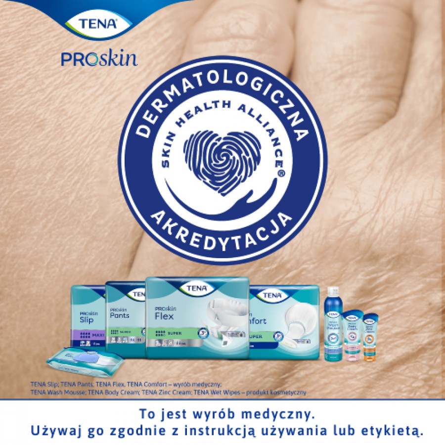 Miniaturka artykułu - #0 TENA Slip ProSkin Super L Pieluchomajtki dla dorosłych przy nietrzymaniu moczu, 30 szt.
