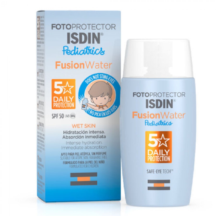 Zdjęcie produktu - 5 ISDIN Fotoprotector krem ​​przeciwsłoneczny FusionWater Pediatrics SPF 50, 50ml