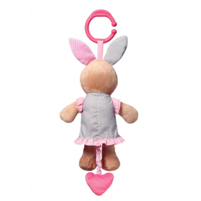 Zdjęcie produktu - 1 BABYONO Zabawka dla dzieci z pozytywką BUNNY JULIA 791 