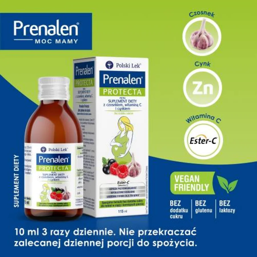 #2 – PRENALEN Syrop bez cukr&oacute;w - suplement diety dla kobiet w ciąży, 115ml.