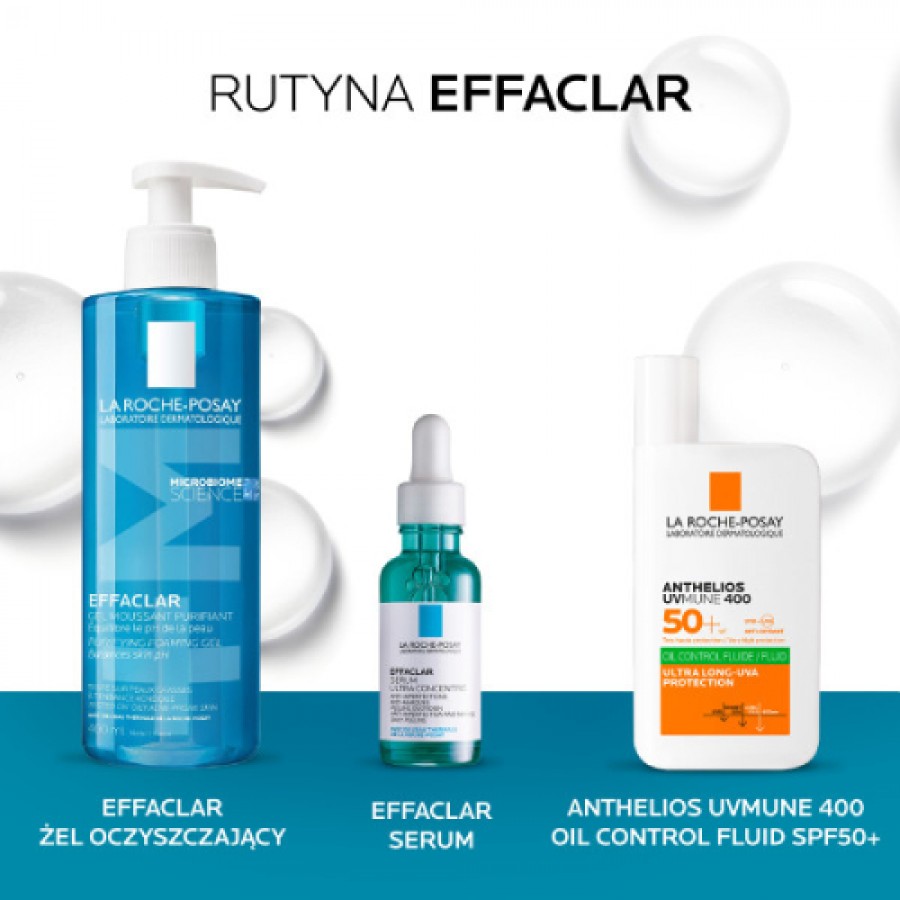 Zdjęcie produktu - 3 La Roche-Posay Effaclar Skoncentrowane Serum do Twarzy, 30 ml - przeciwtrądzikowe i regenerujące