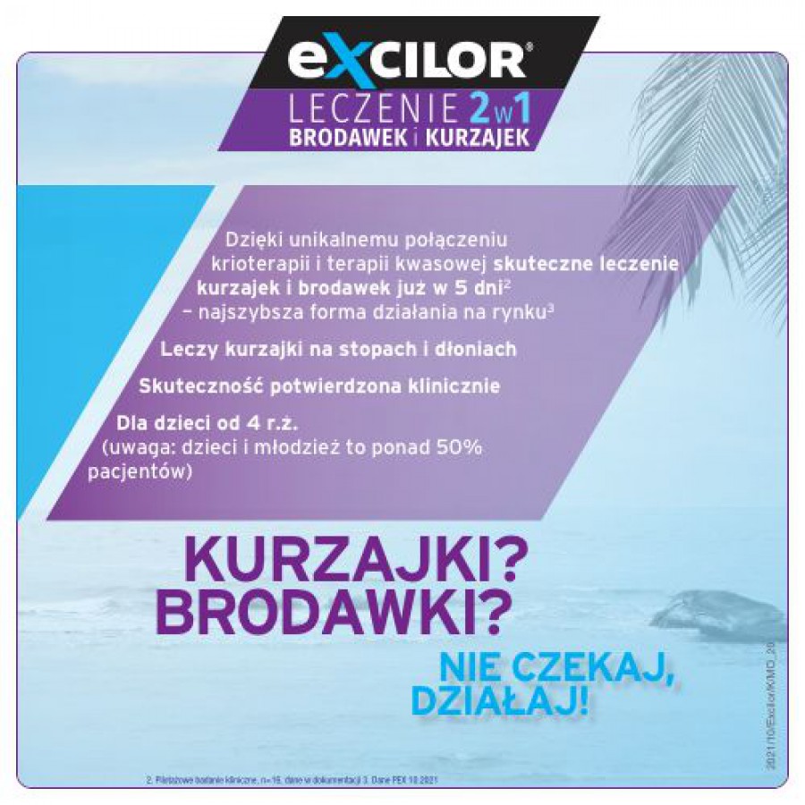Zdjęcie produktu - 0 Excilor 2w1 Leczenie Brodawek i Kurzajek 