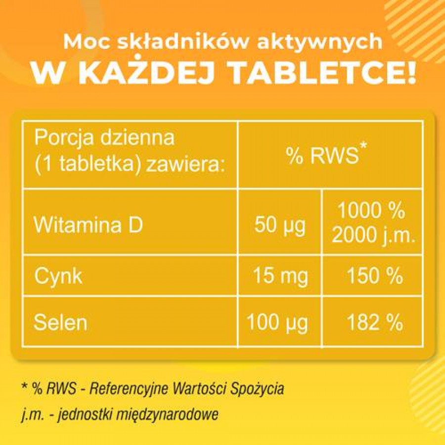 Zdjęcie produktu - 3 DOMOWA APTECZKA Witamina D3 z cynkiem i selenem, 60tabl.