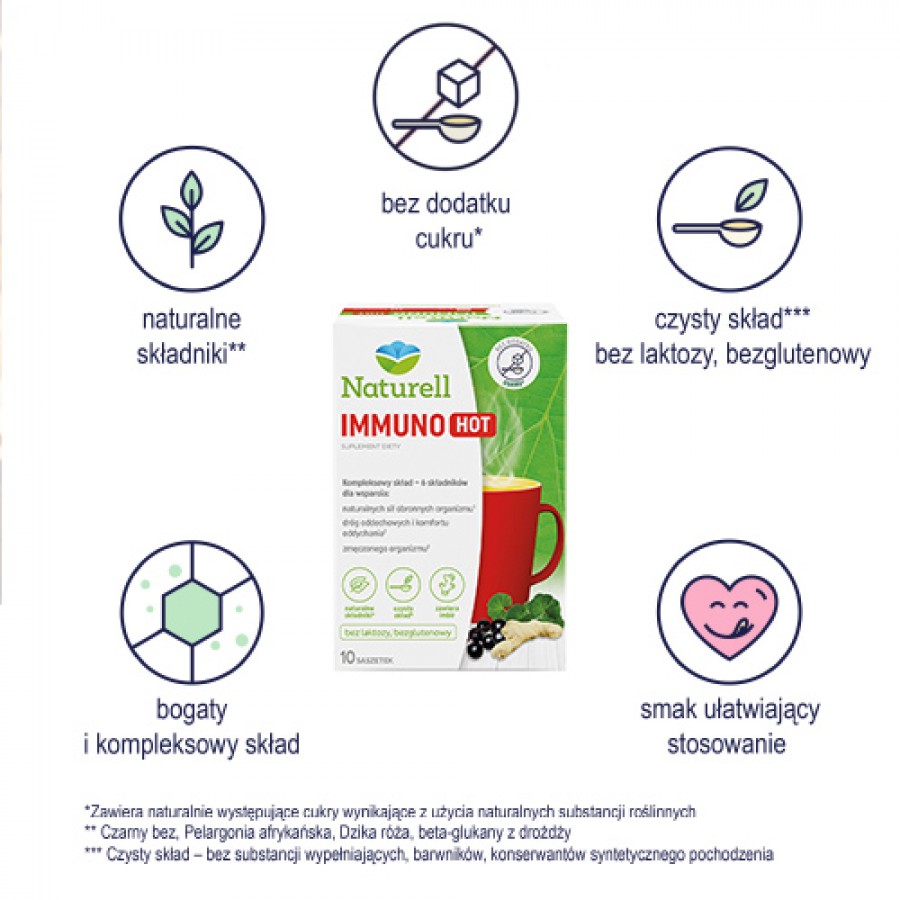 Miniaturka artykułu - #0 Naturell Immuno Hot, 10 saszetek