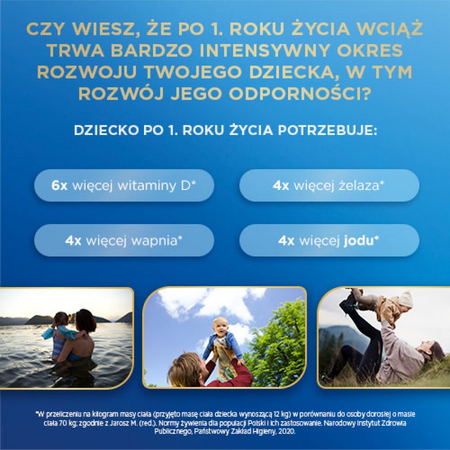 Zdjęcie produktu - 2 Bebilon 3 Pronutra Junior Formuła na bazie mleka po 1. roku życia, 800 g