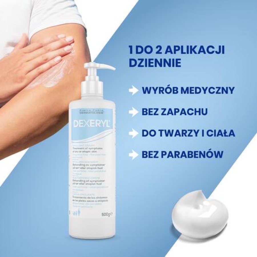 Miniaturka artykułu - #0 Dexeryl Emolient krem, 500g