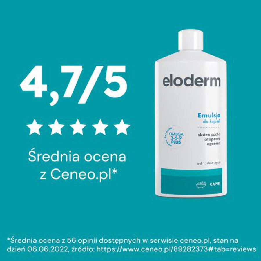 Zdjęcie produktu - 6 ELODERM Emulsja do kąpieli, 400ml