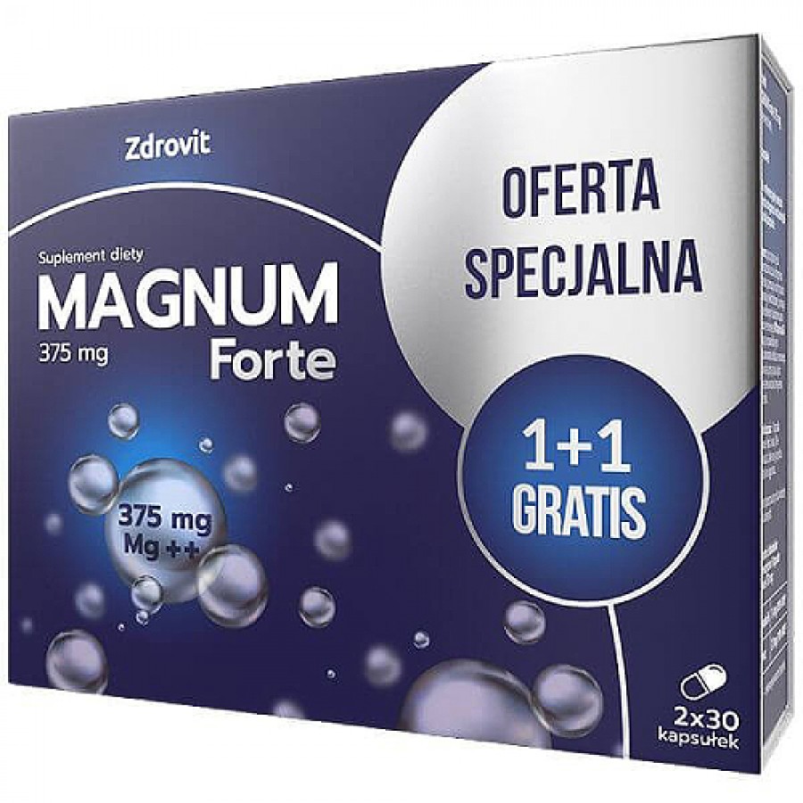 Miniaturka artykułu - #0 Zdrovit Magnum Forte 30 kaps. + Zdrovit Magnum Forte 30 kaps.