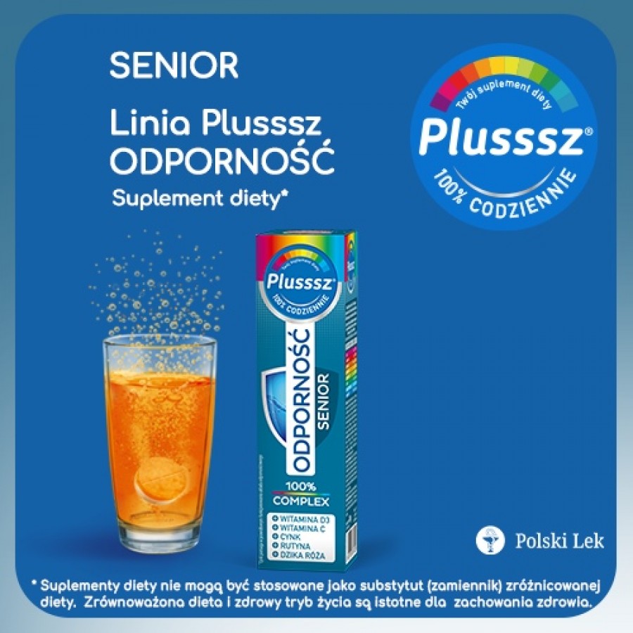 Miniaturka artykułu - #0 Plusssz Odporność Senior, 20tabl.  