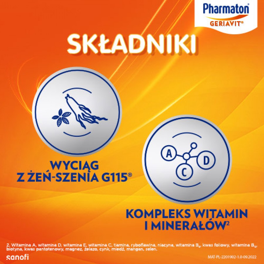 Miniaturka artykułu - #1 Pharmaton Geriavit, 30 tabl.