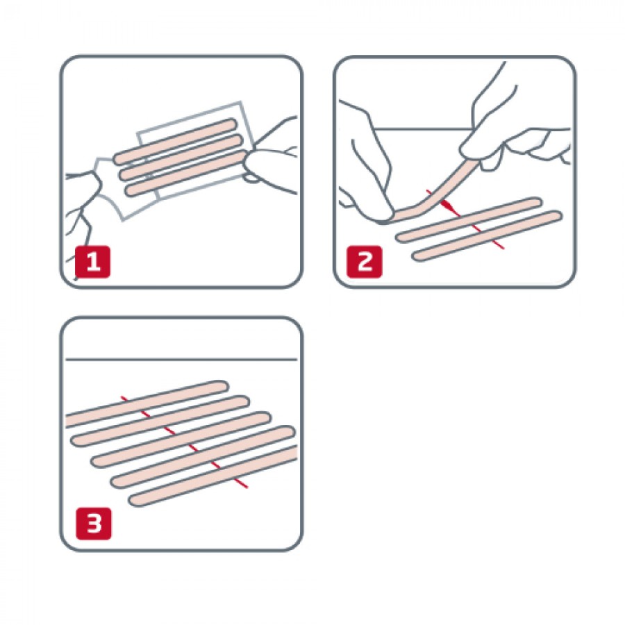 Zdjęcie produktu - 2 Leukoplast Strip Paski do zamykania ran - 2 rodzaje, 9 szt.