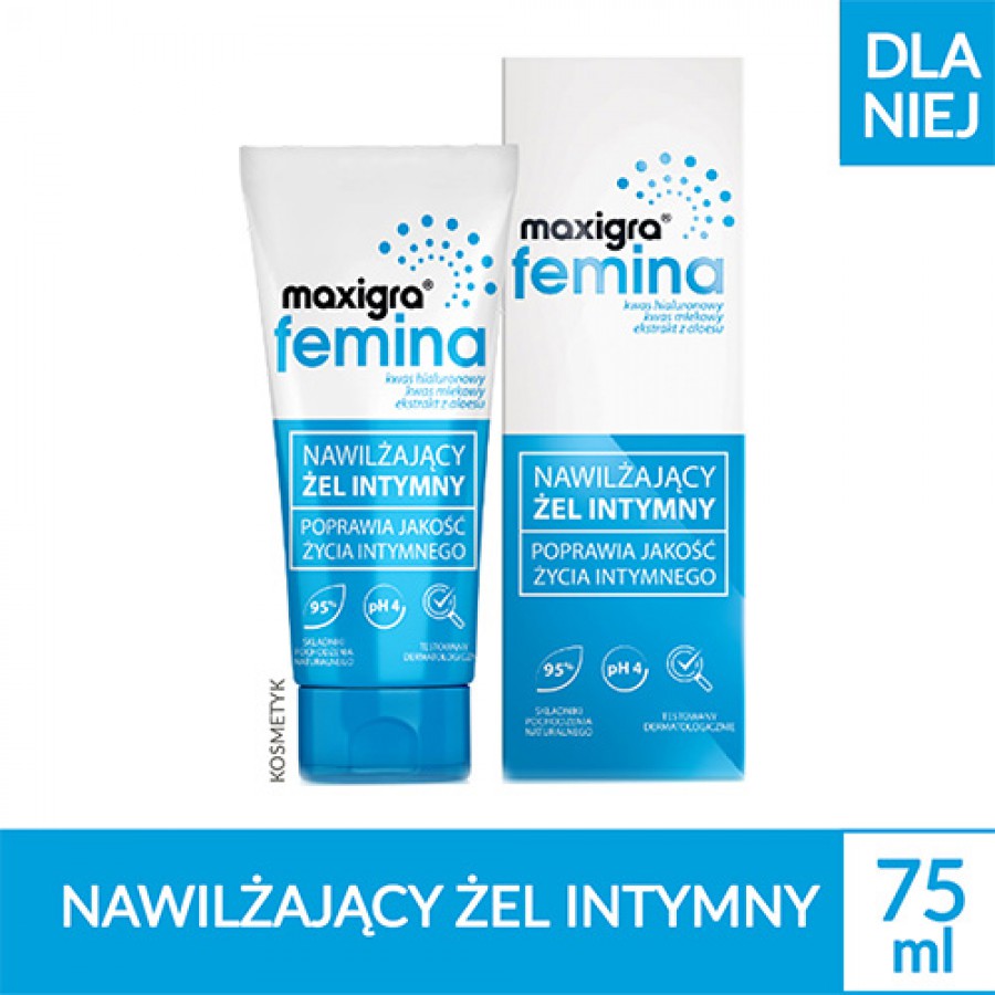 Miniaturka artykułu - #0 MAXIGRA FEMINA Nawilżający żel intymny, 75ml