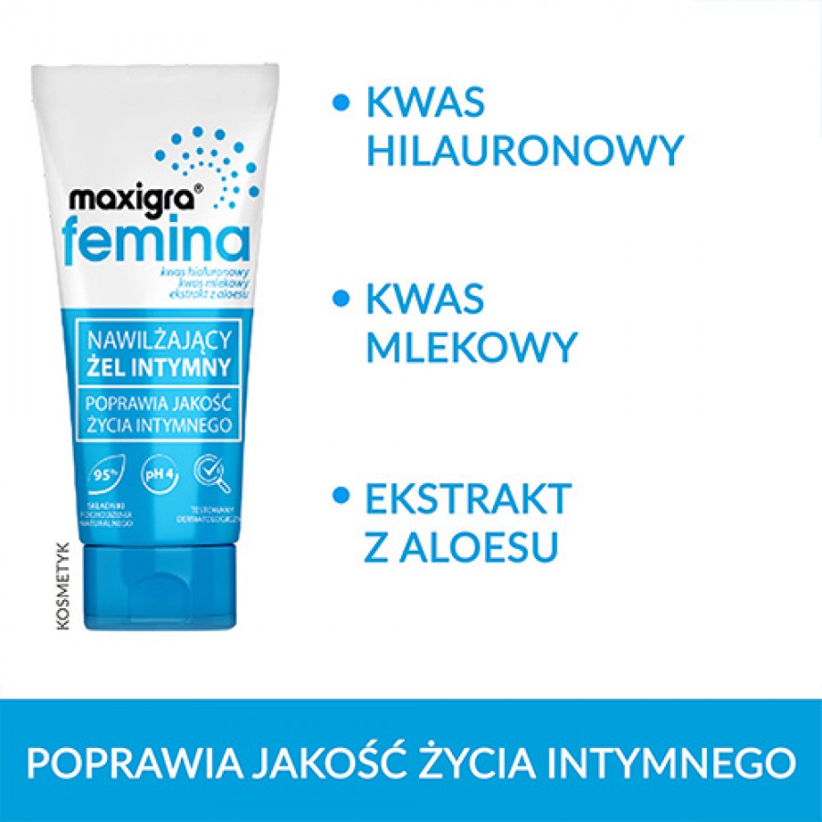 Miniaturka artykułu - #1 MAXIGRA FEMINA Nawilżający żel intymny, 75ml